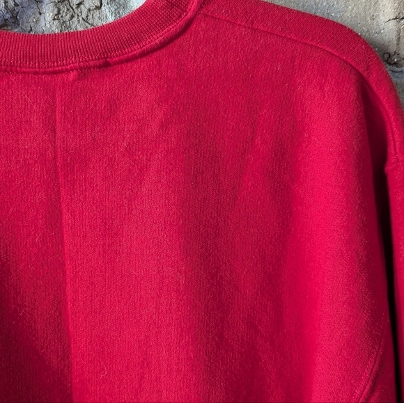 VTG 90s Y2K Holiday Christmas Kitty Cat Sweatshirt Size Medium - Picture 7 of 8